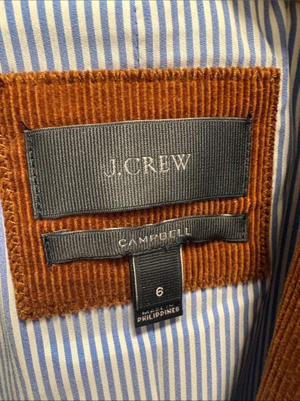 J. Crew Corduroy Blazer in Rust Brown - Picture 2 of 4
